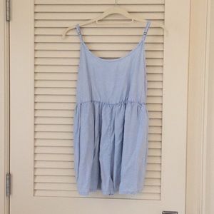 Billabong washed blue romper/ cover up